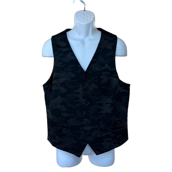 Sz L Joseph Abboud Slim Fit JOE Camo Vest - Picture 3 of 7